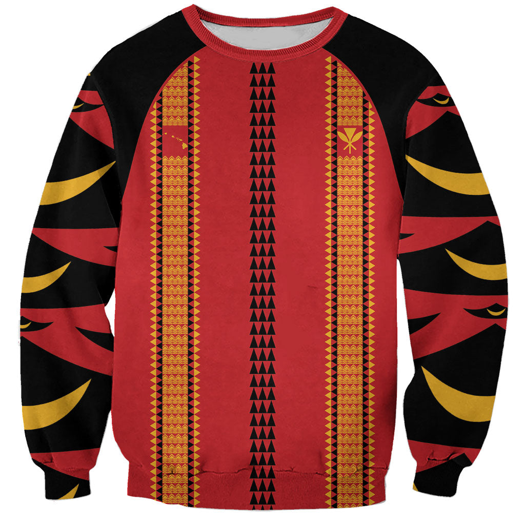 Hawaii Ahu Ula Inspired Sweatshirt Red Version LT05 Unisex Red - Polynesian Pride
