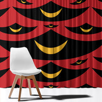 Hawaii Ahu Ula Inspired Window Curtain Red Version LT05 - Polynesian Pride