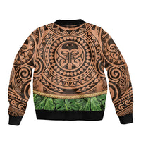 Hawaii Warrior Tattoo Inspired Bomber Jacket Tropical Leaf Skirt Costume LT05 - Polynesian Pride