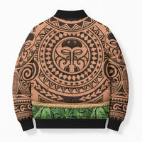 Hawaii Warrior Tattoo Inspired Bomber Puffer Jacket Tropical Leaf Skirt Costume