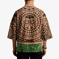 Hawaii Warrior Tattoo Inspired Kimono Tropical Leaf Skirt Costume
