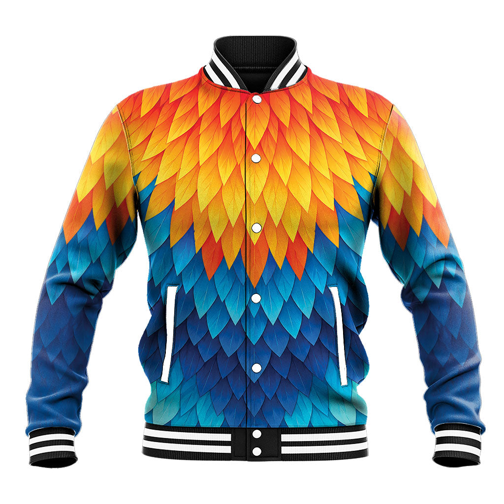 Polynesia Colorful Rooster Costume Baseball Jacket LT05 Unisex Multicolor - Polynesian Pride