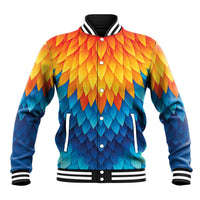 Polynesia Colorful Rooster Costume Baseball Jacket