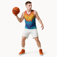 Polynesia Colorful Rooster Costume Basketball Jersey LT05 - Polynesian Pride