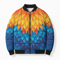 Polynesia Colorful Rooster Costume Bomber Puffer Jacket LT05 Unisex Multicolor - Polynesian Pride