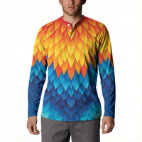 Polynesia Colorful Rooster Costume Button Sweatshirt LT05 - Polynesian Pride