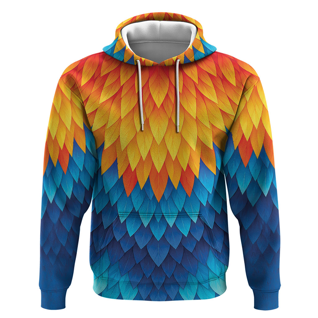 Polynesia Colorful Rooster Costume Hoodie LT05 Pullover Hoodie Multicolor - Polynesian Pride