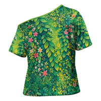 Polynesian Enchanted Mother Nature Costume Cross Shoulder Shirt LT05 - Polynesian Pride
