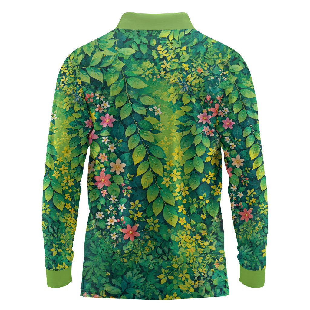 Polynesian Enchanted Mother Nature Costume Long Sleeve Polo Shirt LT05 - Polynesian Pride