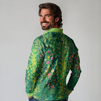 Polynesian Enchanted Mother Nature Costume Long Sleeve Polo Shirt LT05 - Polynesian Pride