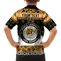 Custom Hawaii James Campbell High School Christmas Family Matching Summer Maxi Dress and Hawaiian Shirt Tropical Santa Claus LT05 - Polynesian Pride