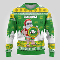 Custom Hawaii Kaimuki High School Christmas Ugly Christmas Sweater Tropical Santa Claus LT05 - Polynesian Pride