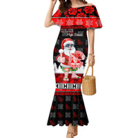 Custom Hawaii Kalani High School Christmas Mermaid Dress Tropical Santa Claus LT05 Women Red - Polynesian Pride