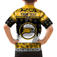 Custom Hawaii Nanakuli High and Intermediate School Christmas Family Matching Tank Maxi Dress and Hawaiian Shirt Tropical Santa Claus LT05 - Polynesian Pride