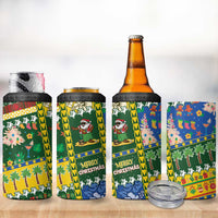 Solomon Islands Christmas 4 in 1 Can Cooler Tumbler Festive Beach Vibes LT05 - Polynesian Pride