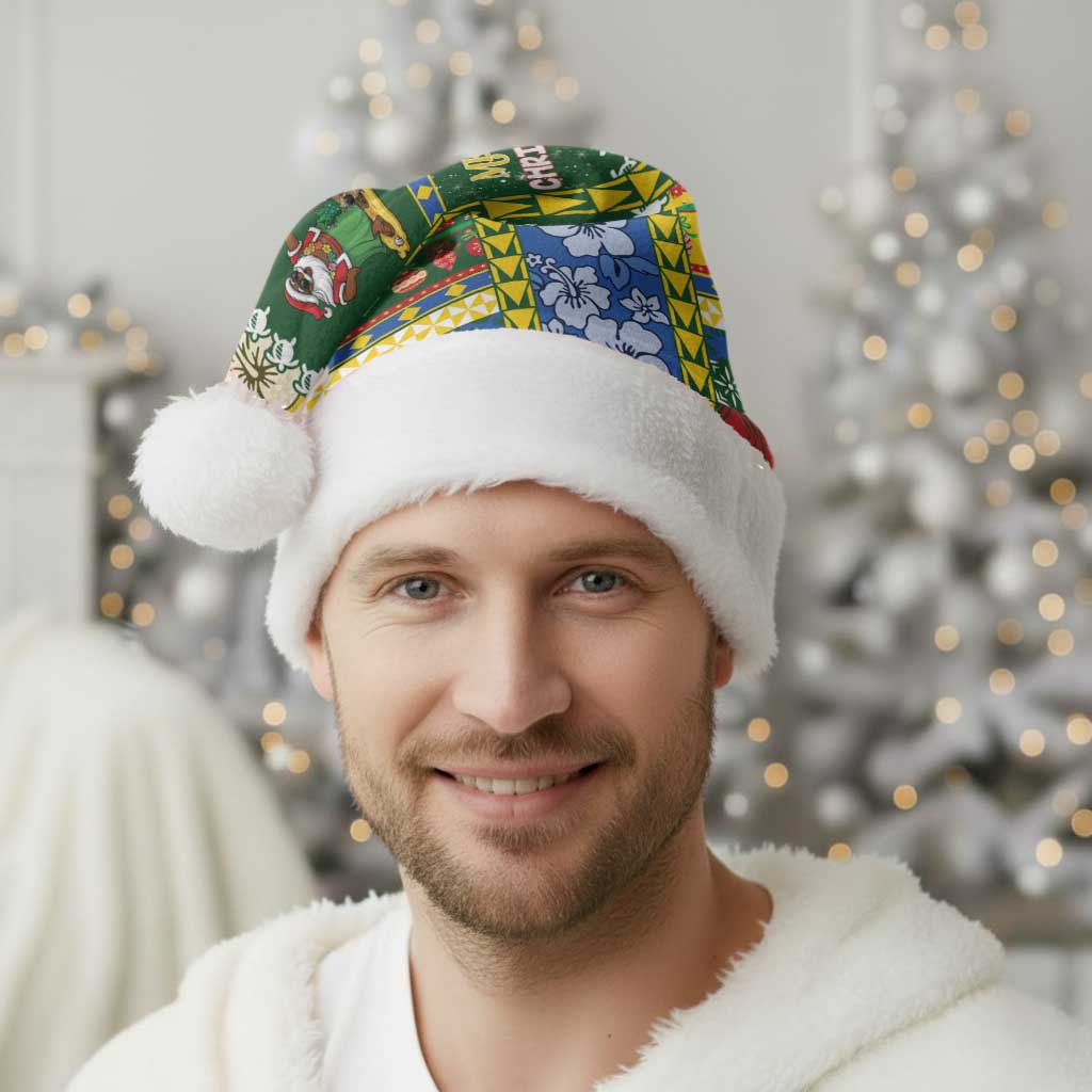 Solomon Islands Christmas Santa Hat Festive Beach Vibes - Polynesian Pride