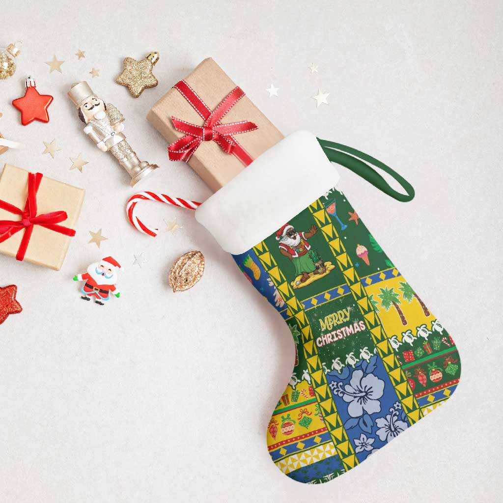 Solomon Islands Christmas Stocking Festive Beach Vibes - Polynesian Pride