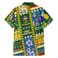 Solomon Islands Christmas Family Matching Long Sleeve Bodycon Dress and Hawaiian Shirt Festive Beach Vibes LT05 - Polynesian Pride