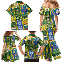 Solomon Islands Christmas Family Matching Mermaid Dress and Hawaiian Shirt Festive Beach Vibes LT05 - Polynesian Pride