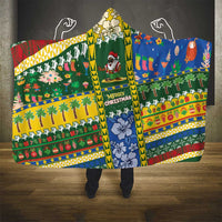 Solomon Islands Christmas Hooded Blanket Festive Beach Vibes LT05 - Polynesian Pride
