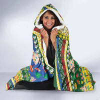 Solomon Islands Christmas Hooded Blanket Festive Beach Vibes LT05 - Polynesian Pride