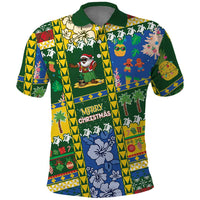 Solomon Islands Christmas Polo Shirt Festive Beach Vibes LT05 Green - Polynesian Pride