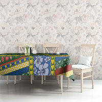 Solomon Islands Christmas Tablecloth Festive Beach Vibes - Polynesian Pride