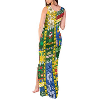 Solomon Islands Christmas Tank Maxi Dress Festive Beach Vibes - Polynesian Pride