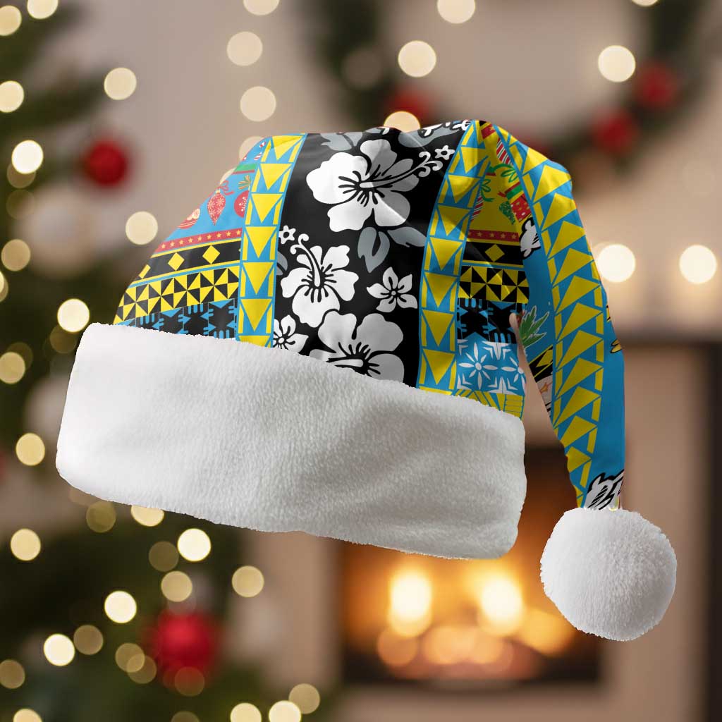 Tuvalu Christmas Santa Hat Festive Beach Vibes - Polynesian Pride