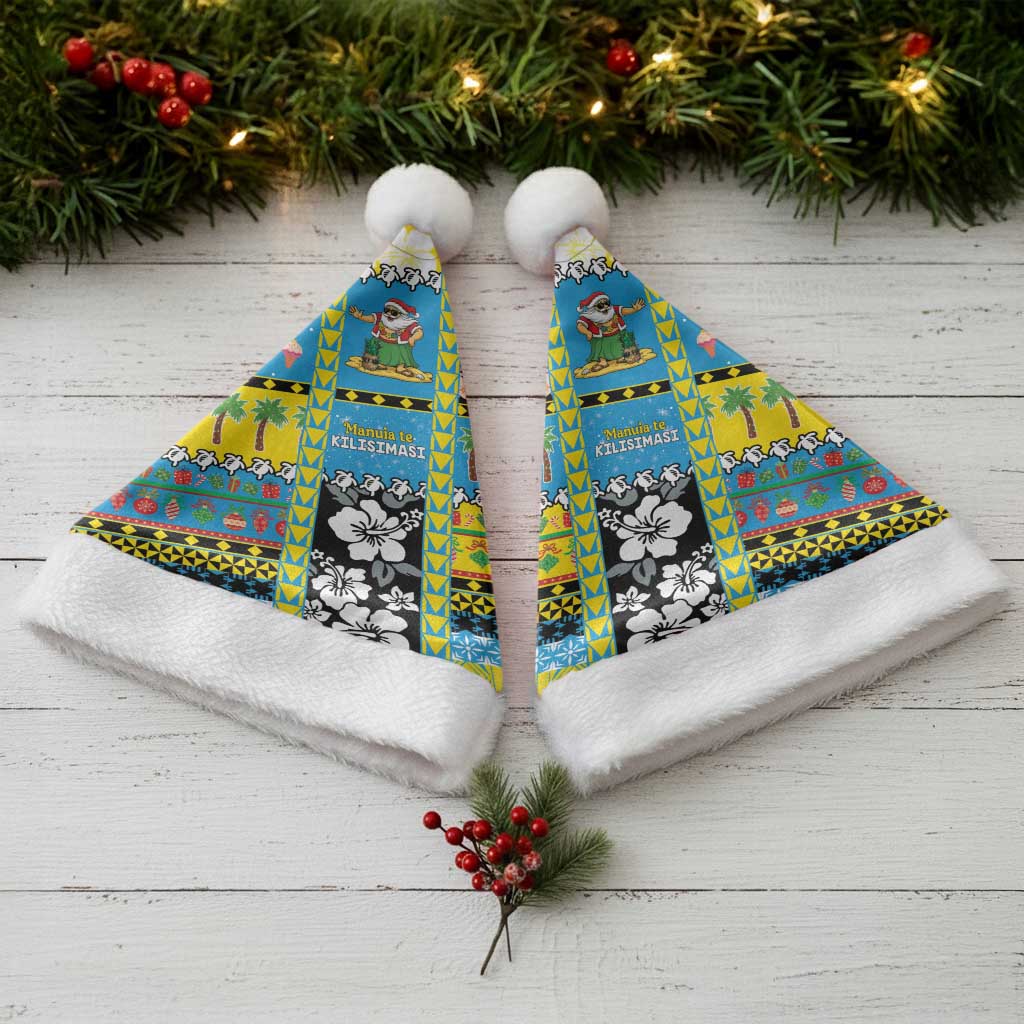 Tuvalu Christmas Santa Hat Festive Beach Vibes - Polynesian Pride