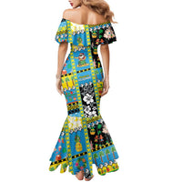 Tuvalu Christmas Family Matching Mermaid Dress and Hawaiian Shirt Festive Beach Vibes LT05 - Polynesian Pride