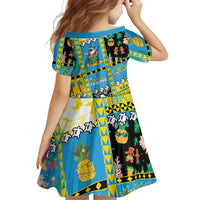 Tuvalu Christmas Family Matching Off The Shoulder Long Sleeve Dress and Hawaiian Shirt Festive Beach Vibes LT05 - Polynesian Pride