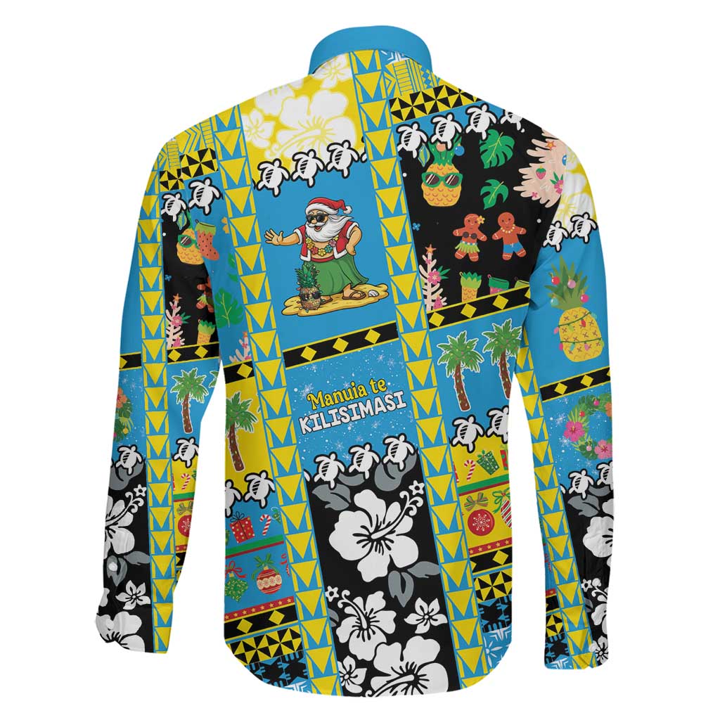 Tuvalu Christmas Family Matching Off Shoulder Short Dress and Hawaiian Shirt Festive Beach Vibes LT05 - Polynesian Pride