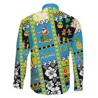 Tuvalu Christmas Family Matching Off Shoulder Short Dress and Hawaiian Shirt Festive Beach Vibes LT05 - Polynesian Pride