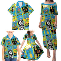 Tuvalu Christmas Family Matching Puletasi and Hawaiian Shirt Festive Beach Vibes LT05 - Polynesian Pride