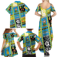Tuvalu Christmas Family Matching Summer Maxi Dress and Hawaiian Shirt Festive Beach Vibes LT05 - Polynesian Pride
