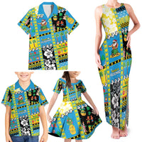 Tuvalu Christmas Family Matching Tank Maxi Dress and Hawaiian Shirt Festive Beach Vibes LT05 - Polynesian Pride