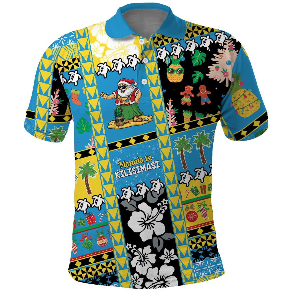 Tuvalu Christmas Polo Shirt Festive Beach Vibes - Polynesian Pride