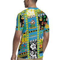 Tuvalu Christmas Rugby Jersey Festive Beach Vibes - Polynesian Pride
