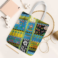 Tuvalu Christmas Tote Bag Festive Beach Vibes - Polynesian Pride