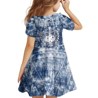 Samoa 685 Family Matching Tank Maxi Dress and Hawaiian Shirt Polynesian Pattern Tie Dye Style