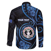 Personalized Northern Mariana Islands Family Matching Off The Shoulder Long Sleeve Dress and Hawaiian Shirt Ocean Floral Pattern LT05 - Polynesian Pride
