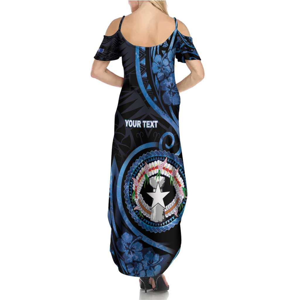 Personalized Northern Mariana Islands Family Matching Summer Maxi Dress and Hawaiian Shirt Ocean Floral Pattern LT05 - Polynesian Pride