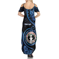 Personalized Northern Mariana Islands Family Matching Summer Maxi Dress and Hawaiian Shirt Ocean Floral Pattern LT05 - Polynesian Pride