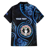 Personalized Northern Mariana Islands Family Matching Tank Maxi Dress and Hawaiian Shirt Ocean Floral Pattern LT05 - Polynesian Pride