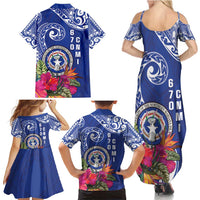 Hafa Adai Northern Mariana Islands Family Matching Summer Maxi Dress and Hawaiian Shirt Polynesian Tribal Pattern LT05 - Polynesian Pride