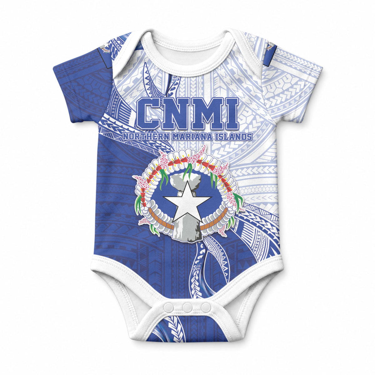 Personalized Northern Mariana Islands Baby Onesie CNMI Seal