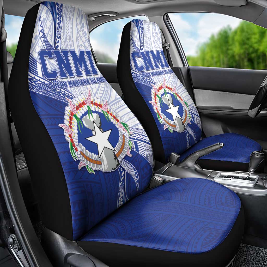 Northern Mariana Islands Car Seat Cover CNMI Seal LT05 - Polynesian Pride
