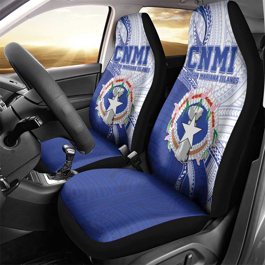 Northern Mariana Islands Car Seat Cover CNMI Seal LT05 - Polynesian Pride