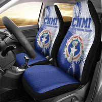 Northern Mariana Islands Car Seat Cover CNMI Seal LT05 - Polynesian Pride